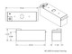 Dimensions of the BST-4000 tank and mounting flange