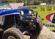 Jeep CJ front winch bumper with trail stinger and grille bars.