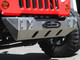 JK Stubby Front Bumper with natural brushed Aluminum finish