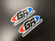 4" color GR stickers