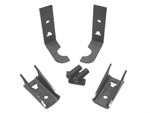 Parts kit to adapt factory seat belts to a GenRight roll cage.