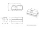 Line Drawings and Dimensions for GenRight Off Road Jeep  CJ-7 Crawler™ EXT Gas Tank (15 Gal)