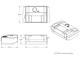 Line drawing and dimensions for GenRight Off Road XJ Enduro Gas Tank & Skid Plate (30.5 Gal)