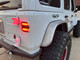 Passenger side view of the GenRight corner guards, perfect fit on the Jeep Wrangler JLU