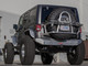 GenRight Off Road's Jeep Wrangler Swing Out Rear Tire Carrier shown on a 4 Door JK