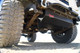 Fuel tank and skid shown here in a Jeep Wrangler YJ with leaf spring suspension.