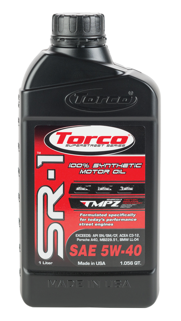 Torco SR-1r 5W-40 Synthetic Engine Oil