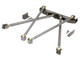 Double Triangulated Rear 4-Link Suspension Kit w/ Steel Links (Assembled)