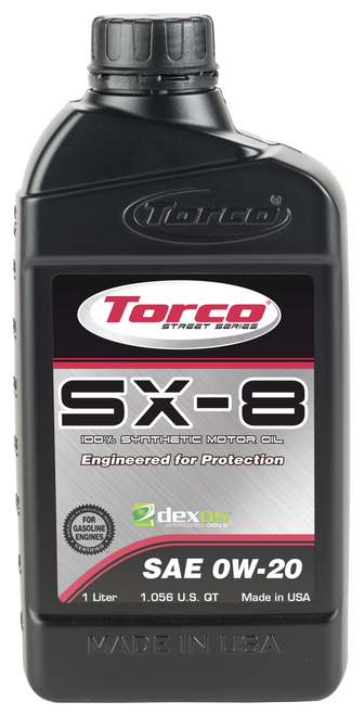 Torco SX-8 0W-20 Synthetic Engine Oil