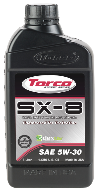 Torco SX-8 5W-30 Synthetic Engine Oil