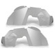 Jeep JL Aluminum Front Inner Fenders (2 or 4 Door) - Silver