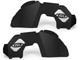 Jeep JL & Jeep Gladiator JT Aluminum Front Inner Fenders  Powder Coated Black