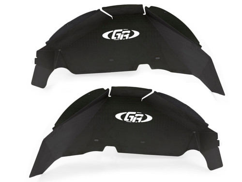 Jeep JL Aluminum Rear Inner Fenders (Black)