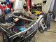 Welding on all the new heavy duty brackets to the stock Jeep Unlimited frame